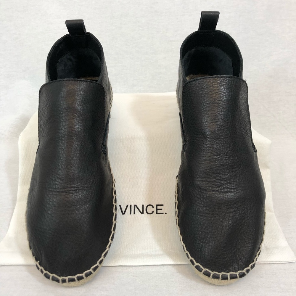 VINCE. Ronan Soft Leather Espadrilles